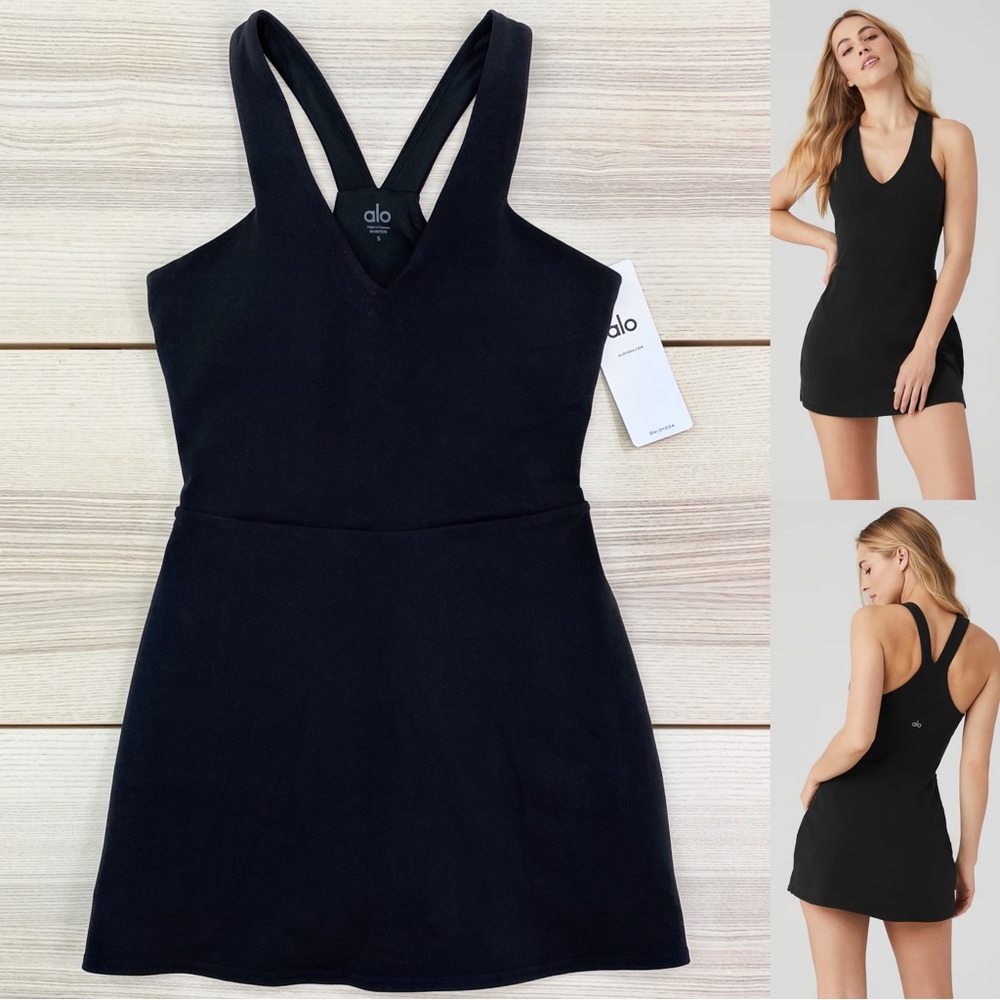 ALO Airbrush Real Dress (built in short + pockets) | Size Small